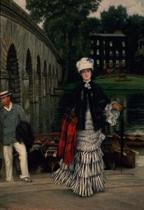 划船之旅归来，1873年 作者 詹姆斯·雅克·约瑟夫·天梭
