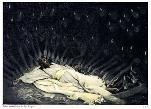 耶稣服侍天使 - 圣经 作者 天梭之后的詹姆斯·雅克·约瑟夫