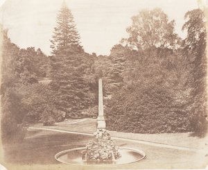 在花园里。布伦海姆，1853-56年。 作者 詹姆斯·奈特