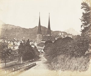 卢塞恩，1853-56年。 作者 詹姆斯·奈特