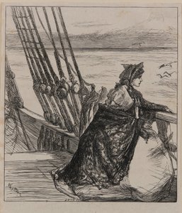 少校的女儿》的插图<em></em>。 作者 詹姆斯·阿博特·麦克尼尔·惠斯勒
