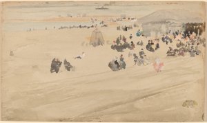 海滩景象 作者 詹姆斯·阿博特·麦克尼尔·惠斯勒