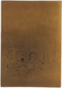 <em>《The Piazzetta》的作废印版</em 作者 詹姆斯·阿博特·麦克尼尔·惠斯勒
