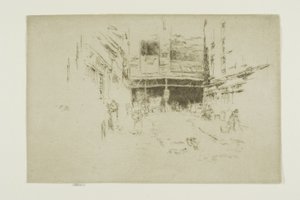 服装交易所，Houndsditch，1 号 作者 詹姆斯·阿博特·麦克尼尔·惠斯勒