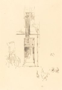 公鸡和母鸡，科尔贝尔酒店 作者 詹姆斯·阿博特·麦克尼尔·惠斯勒