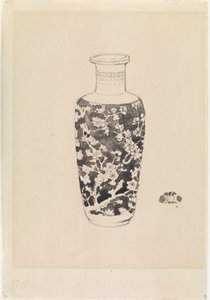 圆柱形花瓶，粗颈 作者 詹姆斯·阿博特·麦克尼尔·惠斯勒