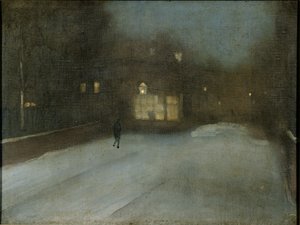 灰色和金色--切尔西的雪 作者 詹姆斯·阿博特·麦克尼尔·惠斯勒