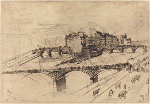 巴黎西特岛（Isle de la Cite） 作者 詹姆斯·阿博特·麦克尼尔·惠斯勒