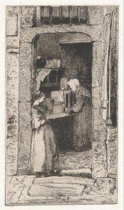 La Marchande de Moutarde（《卖芥末的人》），选自法文版《Douze Eaux-Fortes d......》。 作者 詹姆斯·阿博特·麦克尼尔·惠斯勒