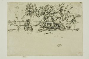 卢森堡花园小露台 作者 詹姆斯·阿博特·麦克尼尔·惠斯勒