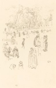 护士："卢森堡的女仆"（Les Bonnes du Luxembourg）。 作者 詹姆斯·阿博特·麦克尼尔·惠斯勒