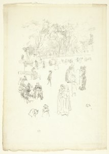 保姆："卢森堡的女仆们 作者 詹姆斯·阿博特·麦克尼尔·惠斯勒