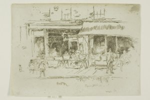 坚果店，圣詹姆斯广场，Houndsditch 作者 詹姆斯·麦克尼尔·惠斯勒