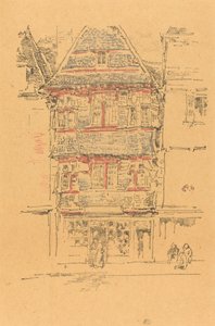 红房子, Paimpol 作者 詹姆斯·阿博特·麦克尼尔·惠斯勒