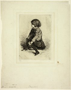 Seymour Haden, Jr, Seymour Haden, Seated 作者 詹姆斯·阿博特·麦克尼尔·惠斯勒