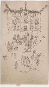 布鲁塞尔庭院 作者 詹姆斯·阿博特·麦克尼尔·惠斯勒