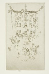 布鲁塞尔庭院 作者 詹姆斯·阿博特·麦克尼尔·惠斯勒