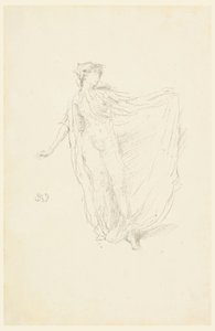舞蹈女孩》，1890年 作者 詹姆斯·阿博特·麦克尼尔·惠斯勒