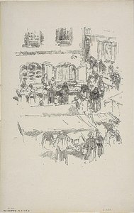 市场, Vitré 作者 詹姆斯·阿博特·麦克尼尔·惠斯勒