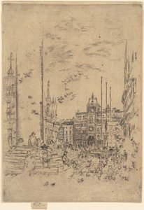 桥头堡（The Piazzetta 作者 詹姆斯·阿博特·麦克尼尔·惠斯勒