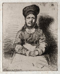 来自大自然的十二幅蚀刻版画  La Rétameuse 作者 詹姆斯·麦克尼尔·惠斯勒