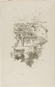 Vitré：运河 作者 詹姆斯·阿博特·麦克尼尔·惠斯勒