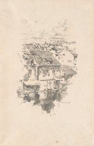 Vitré：运河 作者 詹姆斯·麦克尼尔·惠斯勒