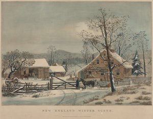 1861年，新英格兰冬季场景。