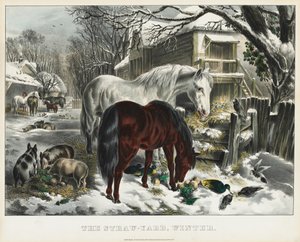 稻草场，冬天，1800年代。