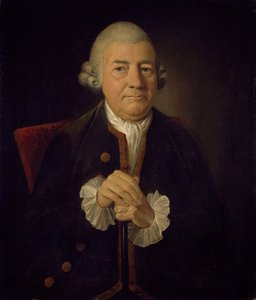 约翰-巴斯克维尔1706-1775年的画像，1774年。