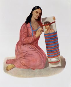 Chippeway Mother and Child，1826，插图来自&39;北美印第安部落，Vol.1&39;，作者：Thomas L. McKenney和James Hall，酒吧，John Grant