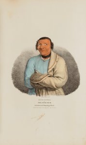 SHE-SHEBA或小鸭子；一位著名的温尼贝戈酋长，选自《原住民作品集 作者 詹姆斯·奥托·刘易斯