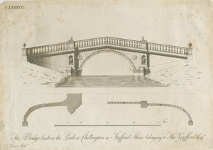 奇灵顿公园-桥梁：版画，nd [c 1789]（印刷） 作者 詹姆斯·潘恩