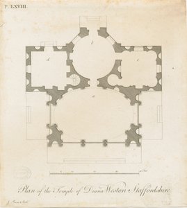 蜥蜴韦斯顿-戴安娜神庙：版画，nd [c 1765-1770]（印刷） 作者 詹姆斯·潘恩