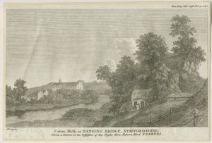 梅菲尔德-吊桥：雕刻，nd [c 1796] 作者 詹姆斯·佩勒·马尔科姆