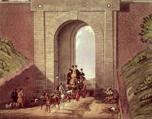 高门隧道，由乔治亨特雕刻，1830年 作者 詹姆斯·波拉德