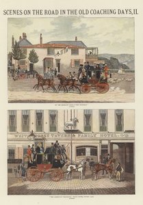 旧教练日道路上的场景 作者 James Pollard