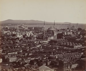 君士坦丁堡全景，1857 年（照片） 作者 詹姆斯·罗伯逊