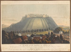 Bitche堡垒的视图。 1799年，对英国战俘的惩罚站