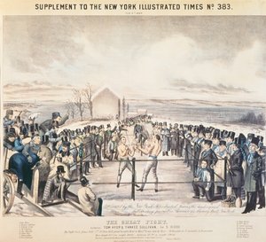 汤姆·海尔与洋基沙利文之间的伟大战斗，1849年