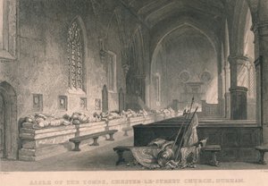 墓道，切斯特勒街教堂，达勒姆，1834年 作者 詹姆斯·桑兹