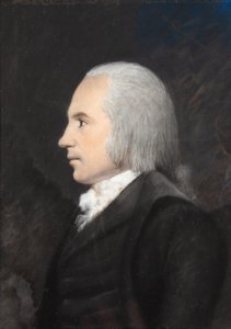 亚伦·伯尔（Aaron Burr），约1797年（灰色蜡笔在灰色纸上） 作者 詹姆斯·夏普尔斯
