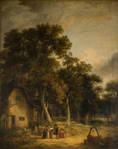 树林中的小屋，1859年。 作者 詹姆斯·斯塔克