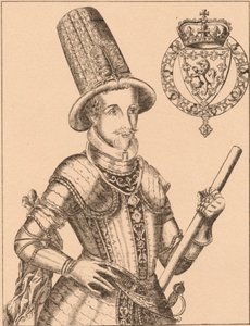 苏格兰的詹姆斯六世，英格兰和爱尔兰的詹姆斯一世（1566-1625年），1889年 作者 詹姆斯·斯特林