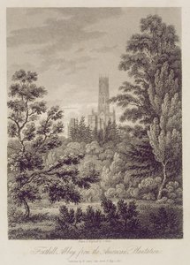 来自美国种植园的Fonthill修道院，由1844年新邦德街的W. Clarke出版