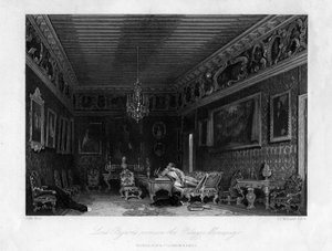 拜伦斯勋爵（Lord Byrons）室，位于意大利威尼斯莫西尼哥宫（Palazzo Mocenigo），十九世纪。