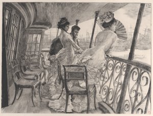 加尔各答号画廊 船上舞会纪念品 加尔各答号画廊......，1876年。 作者 詹姆斯天梭