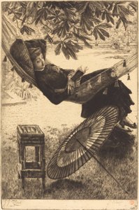 Hammock Le hamac，1880年。 作者 詹姆斯天梭