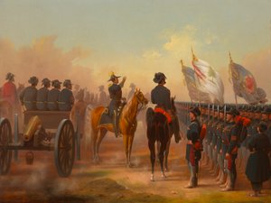 罗得岛和缅因州部队的回顾，1861年。