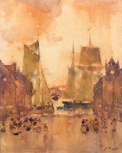 In Harbour (watercolor)